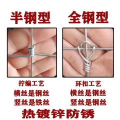 養(yǎng)殖防護網熱鍍鋅鐵絲網圍欄牛欄網養(yǎng)牛養(yǎng)羊隔離網養(yǎng)雞果園護欄網